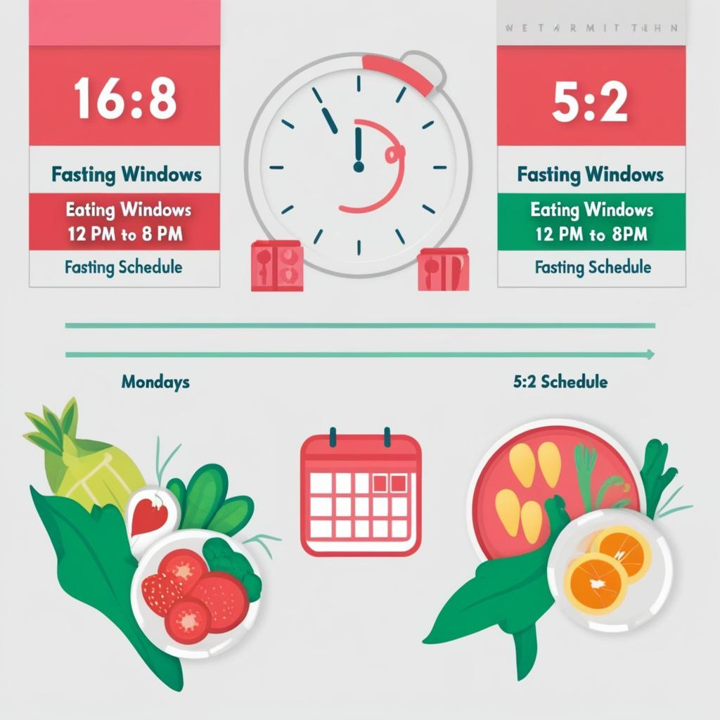 Intermittent fasting schedule calendar